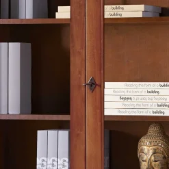 Wohnen Braune Möbel|Wohnzimmerschränke*2-türige Vitrine im klassischen Stil - Lemerzi