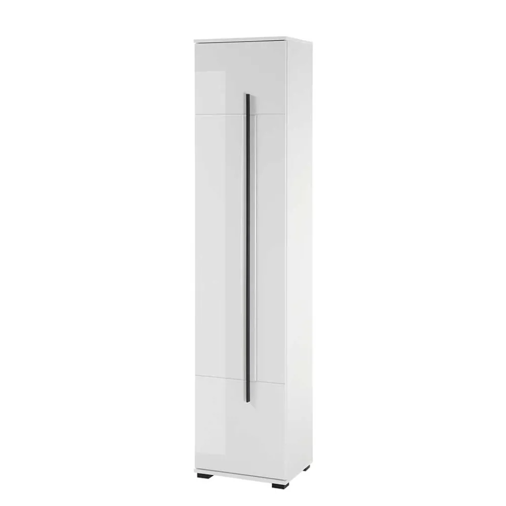 Wohnen Weiße Möbel|Badschränke*1-türiger Badezimmerschrank mit 200 cm Höhe - Ingmesan