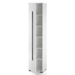 Wohnen Weiße Möbel|Badschränke*1-türiger Badezimmerschrank mit 200 cm Höhe - Ingmesan