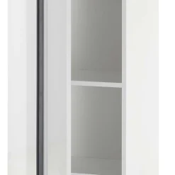 Wohnen Weiße Möbel|Badschränke*1-türiger Badezimmerschrank mit 200 cm Höhe - Ingmesan