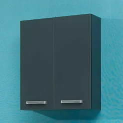 Wohnen 2-türiger Bad-Oberschrank in Anthrazit - Colistran