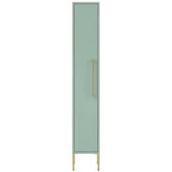 Wohnen 1-türiger Badschrank in Mintgrün & Gold - Aparcian