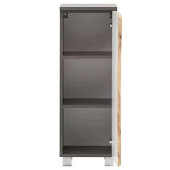 Wohnen 1-türiger Badschrank mit Naturkante Dekor - Breznia