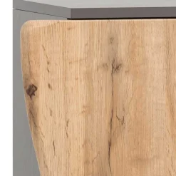 Wohnen 1-türiger Badschrank mit Naturkante Dekor - Breznia