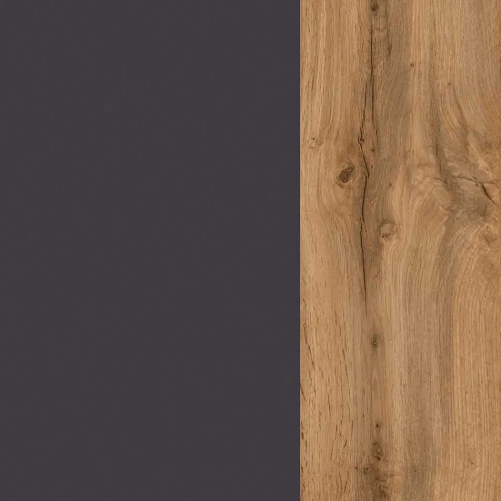 Wohnen 1-türiger Badschrank mit Naturkante Dekor - Breznia