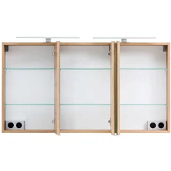 Wohnen 3-türiger 3D Spiegelschrank fürs Badezimmer - Drumias