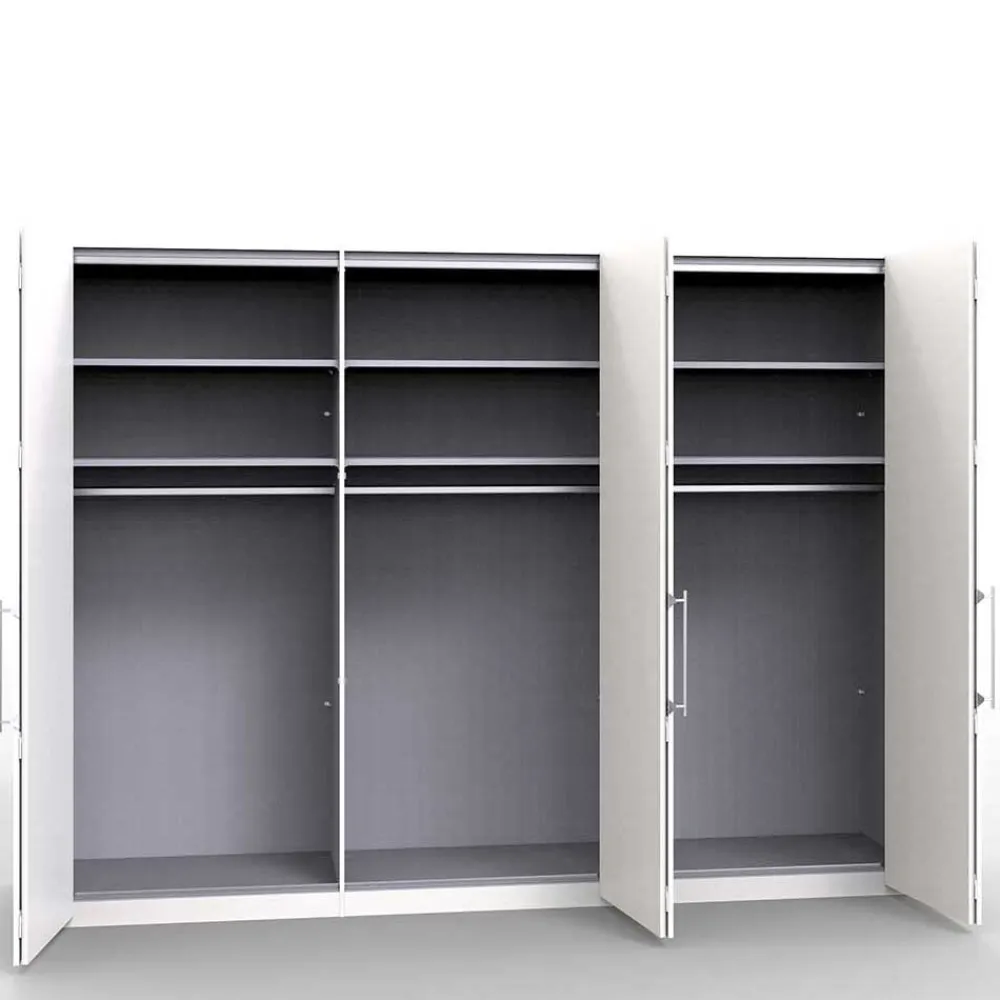 Wohnen 3-türiger Falttüren-Kleiderschrank 300 cm - Vaclyn