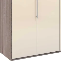 Wohnen Jugendzimmerschränke*2-türiger Falttürenschrank in Creme Glas - Vergil
