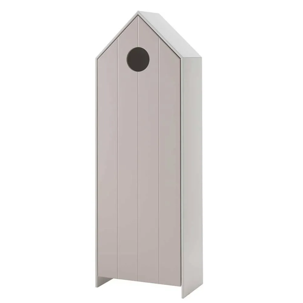 Wohnen Kinderkleiderschränke|Kindermöbel*1-türiger Kinderzimmerschrank in Hausoptik - Indefiva