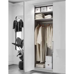 Wohnen Jugendzimmerschränke*2-türiger Kleiderschrank glasbeschichtet - Jimdira