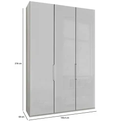 Wohnen Jugendzimmerschränke*2-türiger Kleiderschrank glasbeschichtet - Jimdira