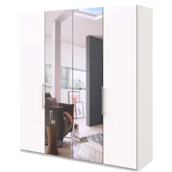 Wohnen 2-türiger Kleiderschrank mit Falttüren in Weiß - Donpiave