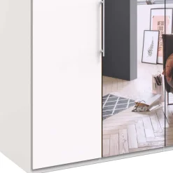 Wohnen 2-türiger Kleiderschrank mit Falttüren in Weiß - Donpiave