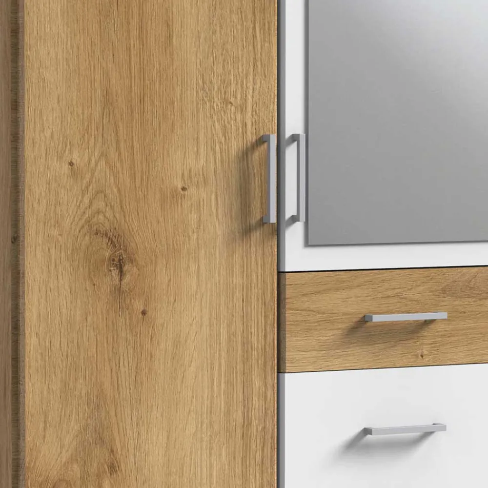 Wohnen 2-türiger Kleiderschrank mit Spiegel modern - Curacao