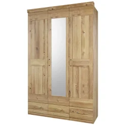 Wohnen 3-türiger Kleiderschrank mit 3 Schubladen - Zamron