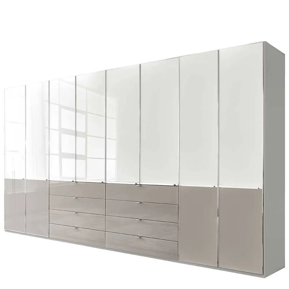 Wohnen 8-türiger Kleiderschrank mit acht Schubladen - Pascan
