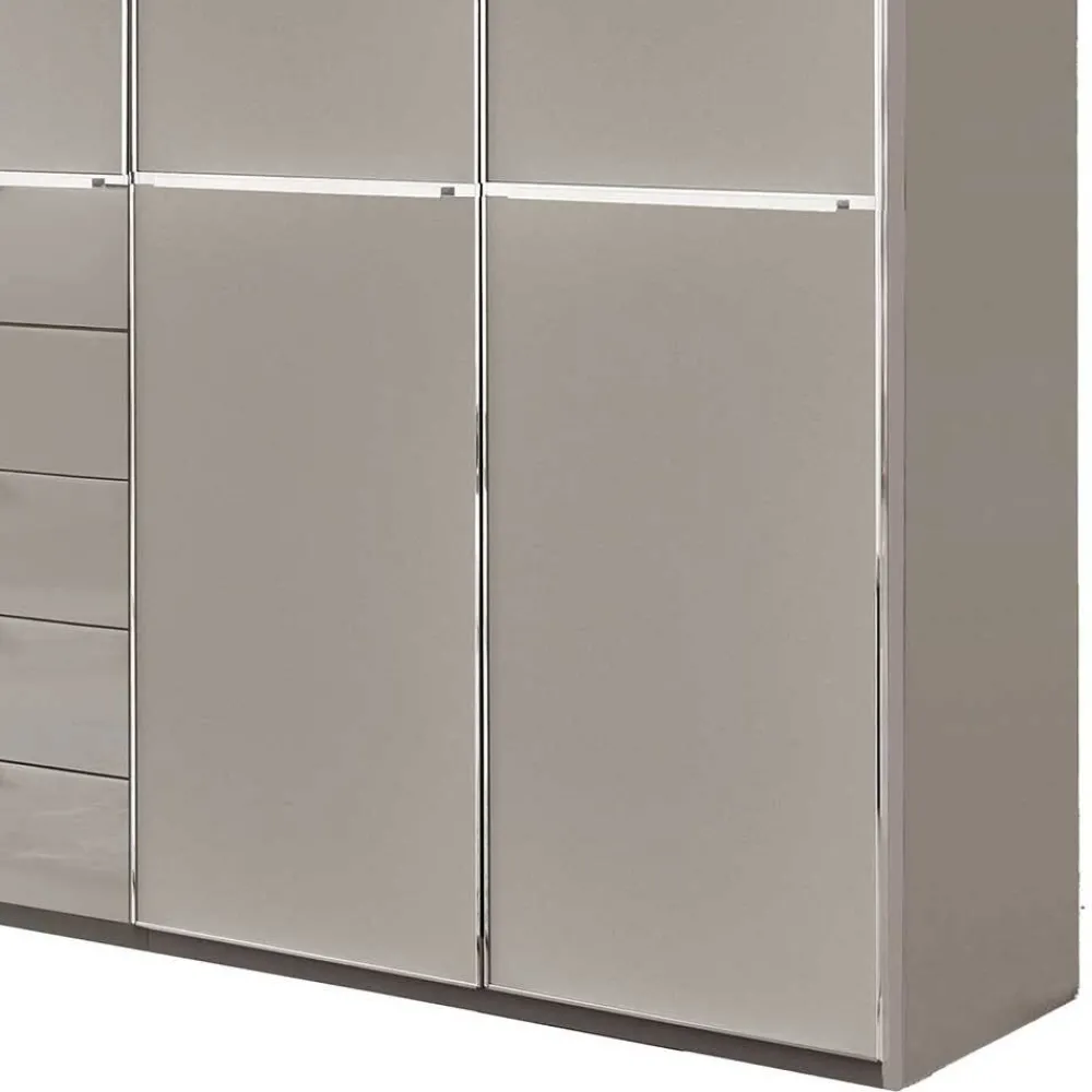 Wohnen 7-türiger Kombi-Kleiderschrank 345 cm breit - Nucina