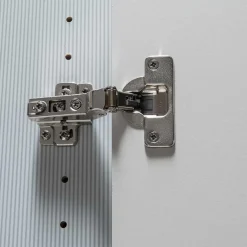 Wohnen 4-türiger Kombi-Kleiderschrank in Hellgrau Glas - Korcula