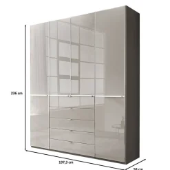 Wohnen 4-türiger Kombi-Schrank modern - Korcula