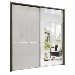 Wohnen 2-türiger Schiebetürenschrank mit 1 Spiegeltür - Cosima