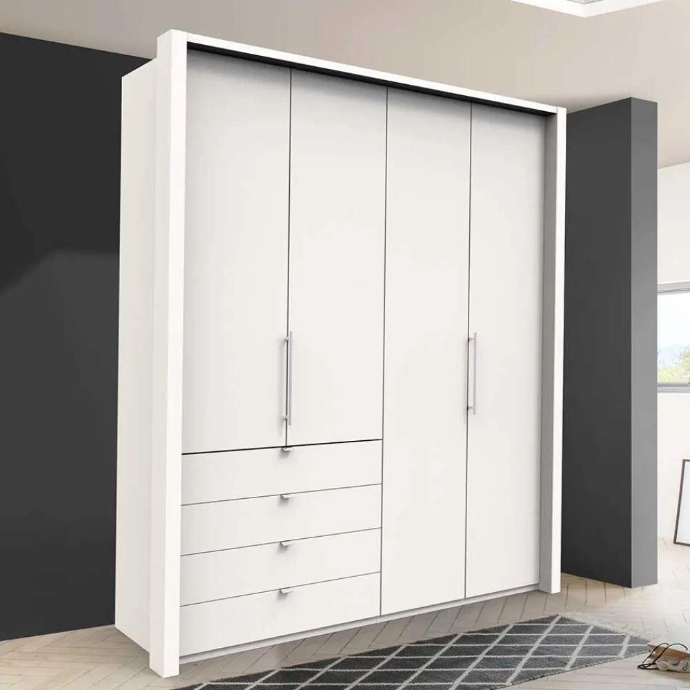 Wohnen 2-türiger Schlafzimmer Falttürenschrank in Weiß - Donpiave