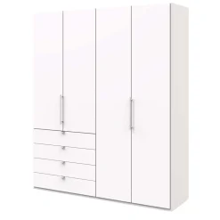 Wohnen 2-türiger Schlafzimmer Falttürenschrank in Weiß - Donpiave