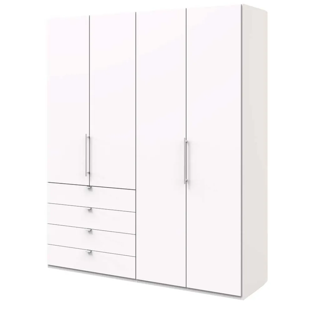 Wohnen 2-türiger Schlafzimmer Falttürenschrank in Weiß - Donpiave