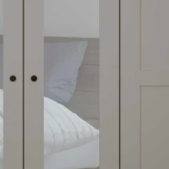 Wohnen 6-türiger Schlafzimmer Kleiderschrank in Hellgrau - Ridonna