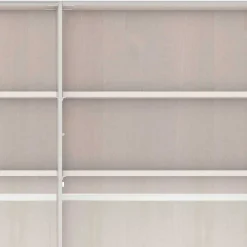 Wohnen 6-türiger Schlafzimmer Kleiderschrank in Hellgrau - Ridonna