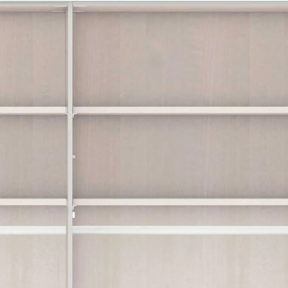 Wohnen 6-türiger Schlafzimmer Kleiderschrank in Hellgrau - Ridonna