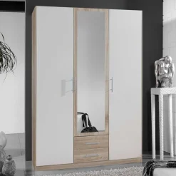 Wohnen 3-türiger Schlafzimmer Schrank mit 2 Schubladen - Purista