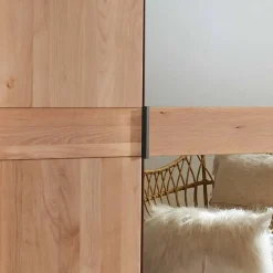 Wohnen 5-türiger Schlafzimmer-Kleiderschrank teilmassiv - Murray