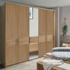 Wohnen 5-türiger Schlafzimmerschrank in Eiche - Emdsiva