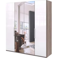 Wohnen Schränke|Kleiderschränke*2-türiger Schlafzimmerschrank mit Spiegel - Empresian