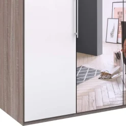 Wohnen Schränke|Kleiderschränke*2-türiger Schlafzimmerschrank mit Spiegel - Empresian