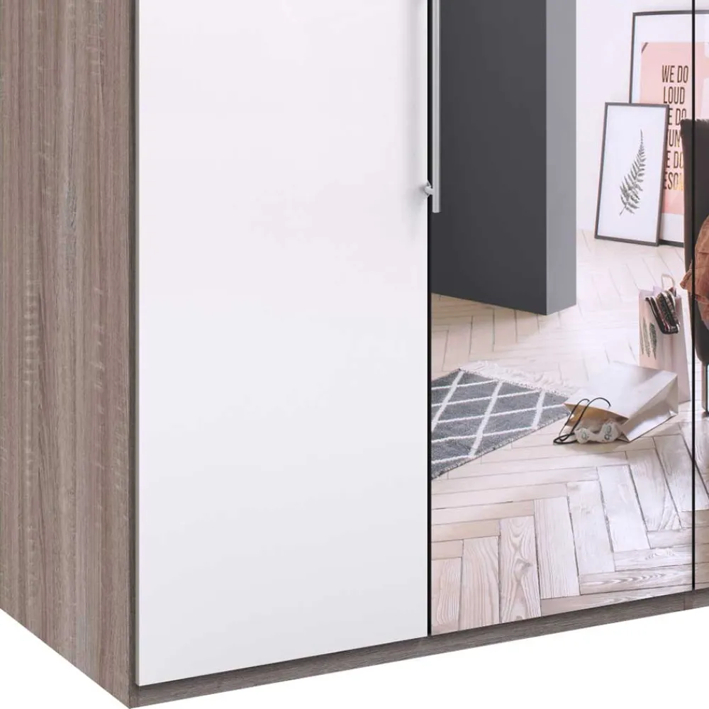 Wohnen Schränke|Kleiderschränke*2-türiger Schlafzimmerschrank mit Spiegel - Empresian