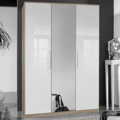 Wohnen Glasmöbel|Jugendzimmerschränke*3-türiger Schlafzimmerschrank zweifarbig - Grands