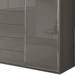 Wohnen 4-türiger Schlafzimmerschrank in Braun - Madita