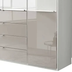 Wohnen 4-türiger Schlafzimmerschrank mit vier Schubladen - Pascan