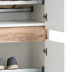 Wohnen Schuhschränke*4-türiger Schrank für Schuhe in Weiß - Etravia