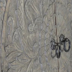 Wohnen 2-türiger Schrank in Grey Wash Holz - Liberatos