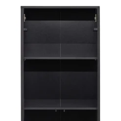 Wohnen 2-türiger Schrank in Schwarz - Gelvins