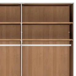 Wohnen 6-türiger Schrank mit Glas Dunkelbraun - Hung