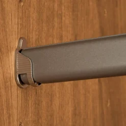 Wohnen 6-türiger Schrank mit Glas Dunkelbraun - Hung