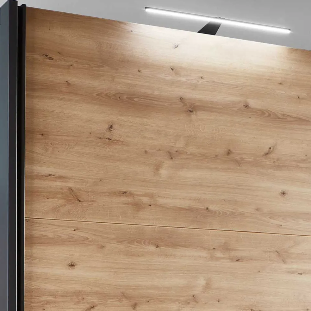 Wohnen 2-türiger Schwebetürenschrank mit Spiegel - Checky