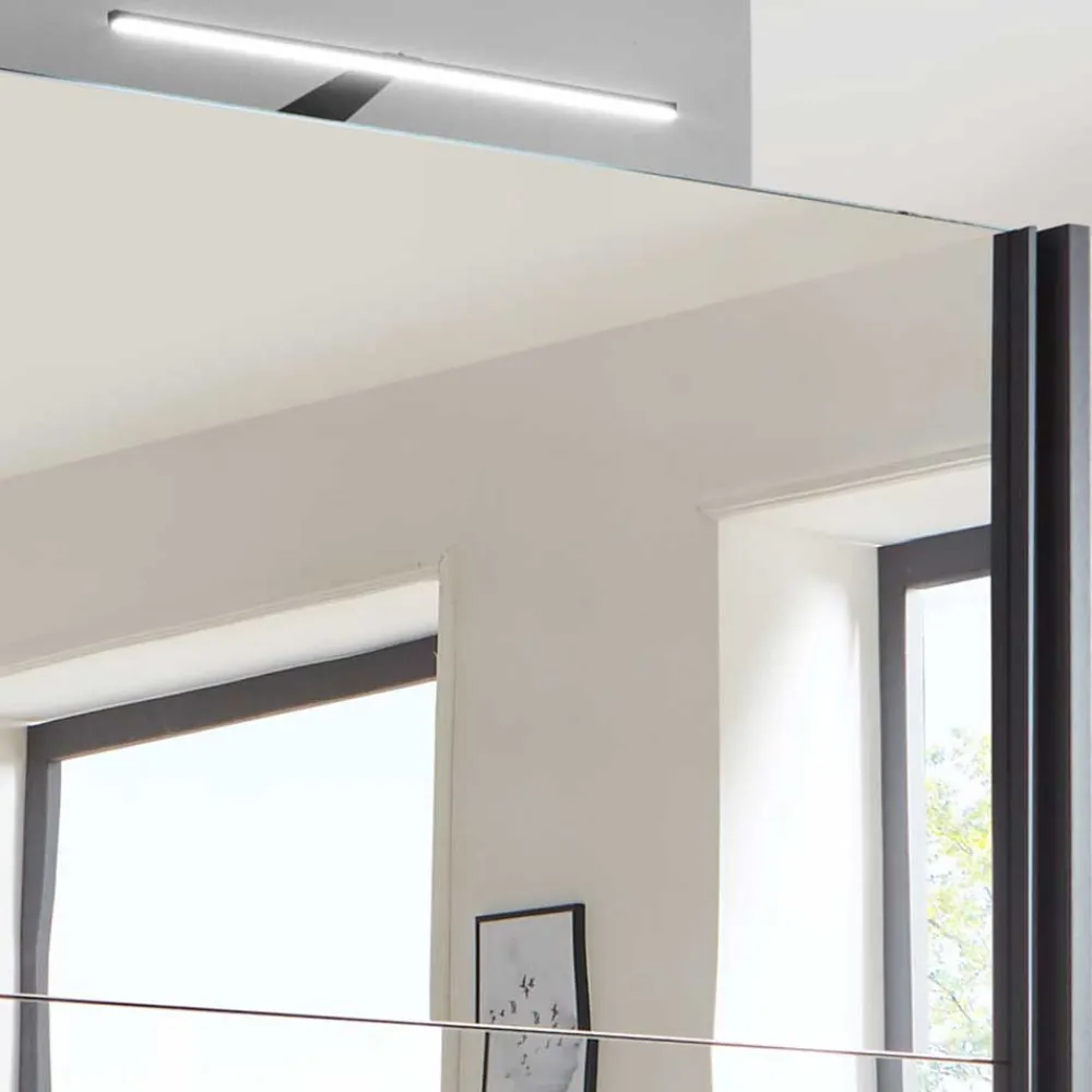 Wohnen 2-türiger Schwebetürenschrank mit Spiegel - Checky