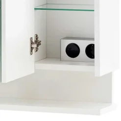 Wohnen 3-türiger Spiegelschrank mit Ablage - Asinaras