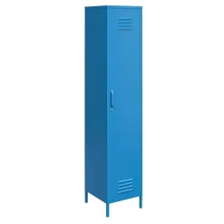 Wohnen Designermöbel|Wohnzimmerschränke*1-türiger Spindschrank in Blau - Datinel