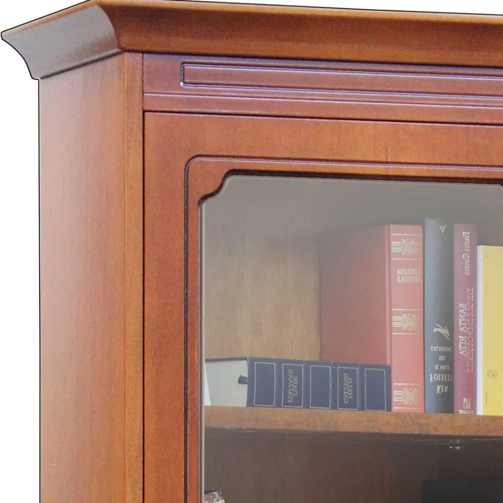 Wohnen Esszimmer-Vitrinen*4-türiger Vitrinenschrank im klassischen Stil - Kimms