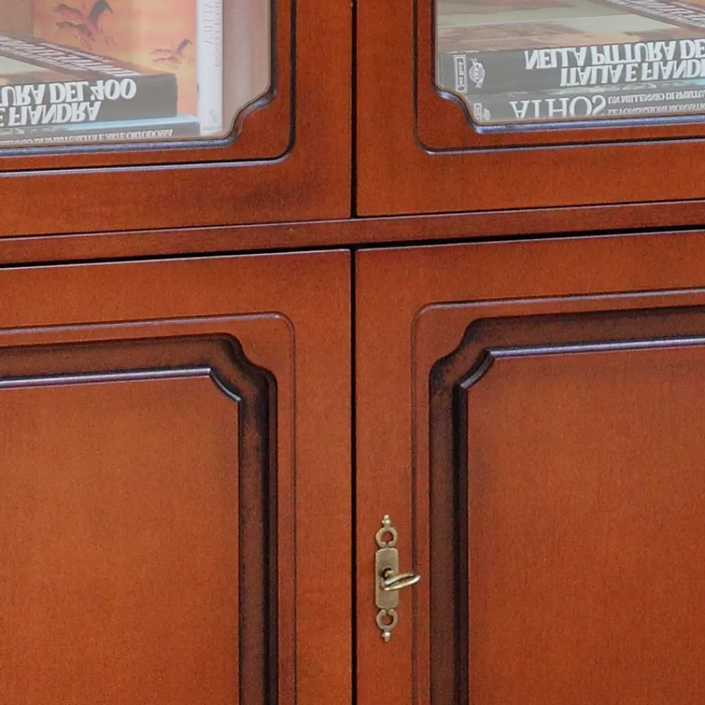 Wohnen Esszimmer-Vitrinen*4-türiger Vitrinenschrank im klassischen Stil - Kimms